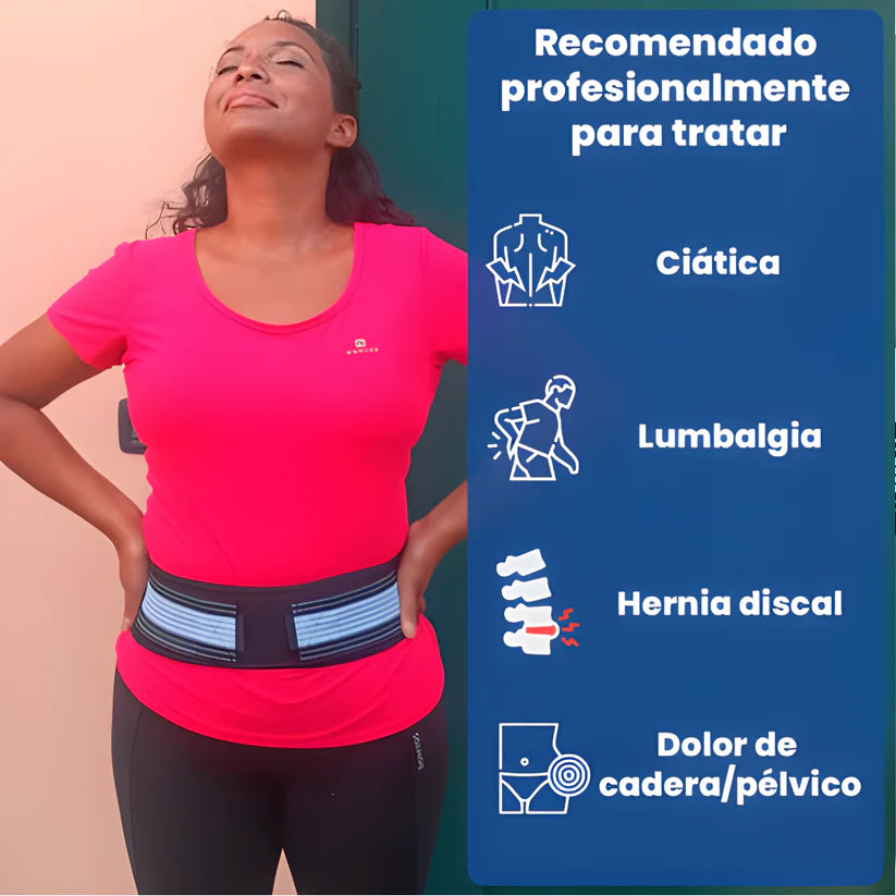 Cinturón para el dolor de ciática y lumbar - Calidad PREMIUM